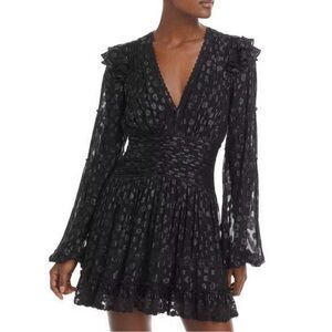 BRAND NEW w/ Tags Rococo Sand Black Long Sleeve Dress